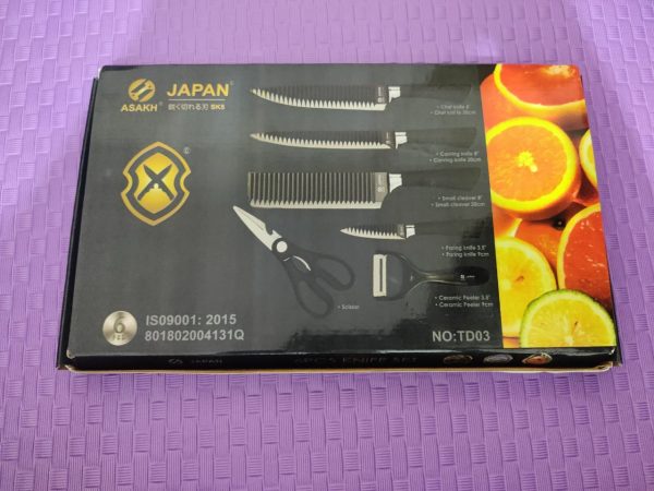 ASAKH JAPAN brand 6pcs knife set - Image 3