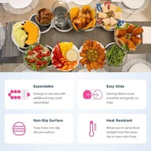 Rotating Buffet Server Trays