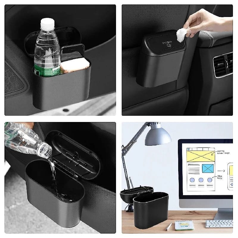Car Door Mounted Multifunction Trash Bin 3piece - Image 3