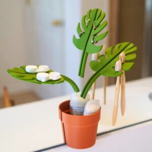 Plant-Style Bathroom Organizer